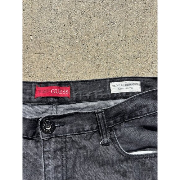 Guess Black Raw Selvage Denim Jeans 90’s - Picture 8 of 9